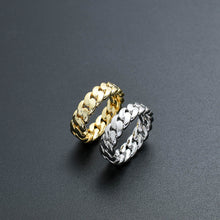 Load image into Gallery viewer, Cuban link Ring (6mm, 8mm, 10mm)