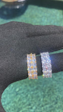 Load and play video in Gallery viewer, 2 Row Iced Out Ring
