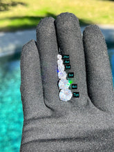 Load image into Gallery viewer, 2 Ct (6mm) Round Cut Earrings 925 Sterling Silver Solitaire Studs 1 Ct ea.