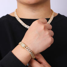 Load image into Gallery viewer, Premium Quality Micro-Pave 10mm Cuban link Chain
