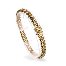 Load image into Gallery viewer, 8mm Cuban Bracelet - 18k Gold plated
