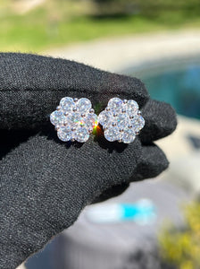 12mm Cluster Earrings Flower Set