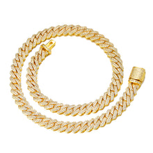 Load image into Gallery viewer, Premium Quality Micro-Pave 10mm Cuban link Chain
