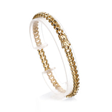 Load image into Gallery viewer, 6mm Cuban link Bracelet 14k Gold plated
