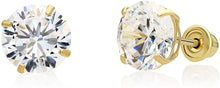 Load image into Gallery viewer, 2 Ct ttw Round Cut Solitaire Earring

