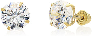 2 Ct ttw Round Cut Solitaire Earring
