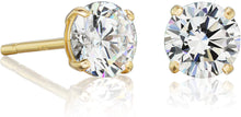 Load image into Gallery viewer, 2 Ct ttw Round Cut Solitaire Earring
