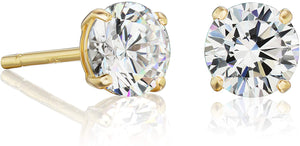 2 Ct ttw Round Cut Solitaire Earring