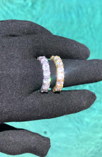 Load and play video in Gallery viewer, 5mm Eternity Ring Iced out Round Cut
