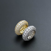 Load image into Gallery viewer, 5 Row Ring 18k Gold plated
