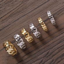 Load image into Gallery viewer, Cuban link Ring (6mm, 8mm, 10mm)
