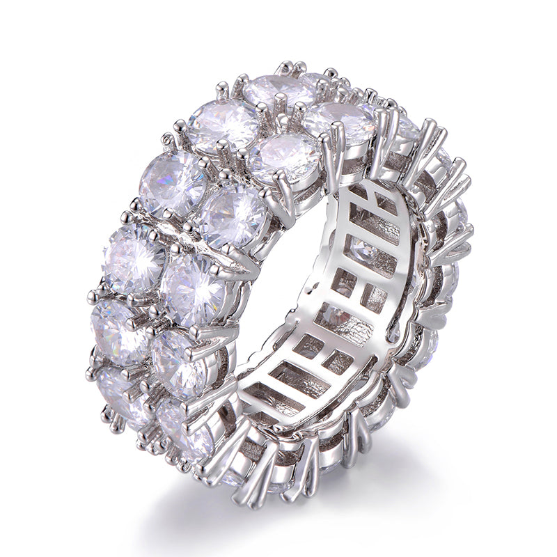 2 Row Iced Out Ring