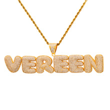 Load image into Gallery viewer, Custom Bubble Letter Pendant / Necklace
