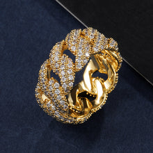Load image into Gallery viewer, Iced Out 10mm Cuban Ring
