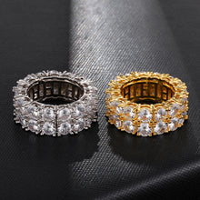 Load image into Gallery viewer, 2 Row Iced Out Ring
