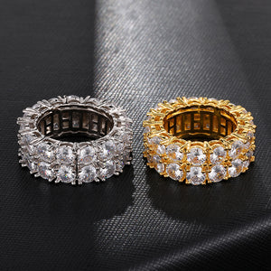 2 Row Iced Out Ring
