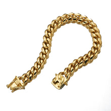 Load image into Gallery viewer, 10mm Cuban Bracelet - 18k Gold plated
