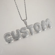 Load image into Gallery viewer, Custom Bubble Letter Pendant / Necklace
