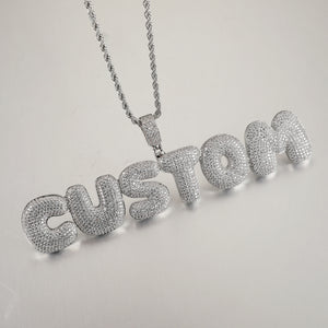 Custom Bubble Letter Pendant / Necklace