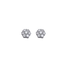 Load image into Gallery viewer, Large Flower set Cluster Earrings (10mm)
