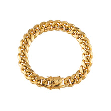 Load image into Gallery viewer, 10mm Cuban Bracelet - 18k Gold plated
