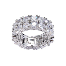 Load image into Gallery viewer, 2 Row Iced Out Ring
