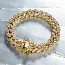 Load image into Gallery viewer, 10mm Cuban Bracelet Iced out

