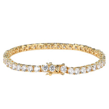 Load image into Gallery viewer, 5mm Tennis Bracelet Premium 18k Gold plated
