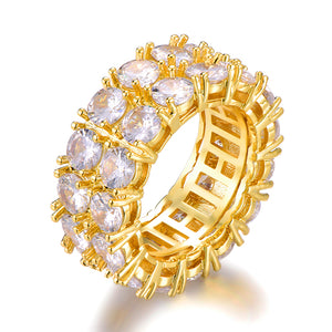 2 Row Iced Out Ring