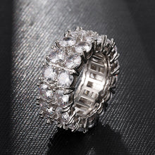 Load image into Gallery viewer, 2 Row Iced Out Ring
