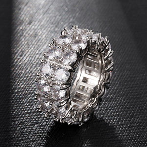 2 Row Iced Out Ring
