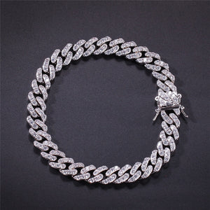 10mm Cuban Bracelet Iced out