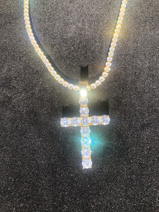 Iced Out Cross Pendant