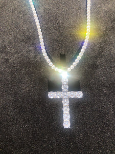 Iced Out Cross Pendant