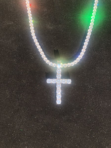 Iced Out Cross Pendant