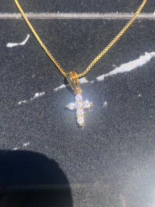 Micro Cross Necklace