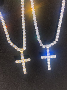 Iced Out Cross Pendant