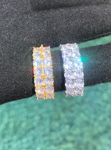 2 Row Iced Out Ring