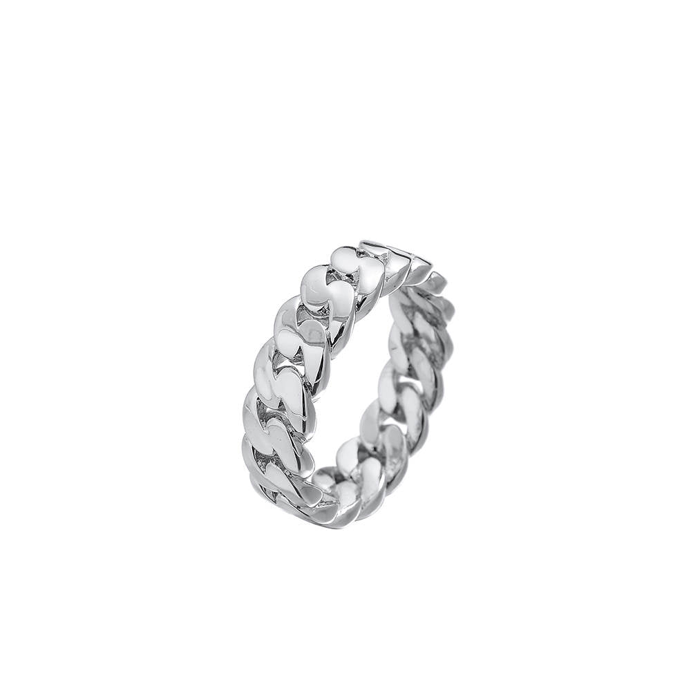 Cuban link Ring (6mm, 8mm, 10mm)