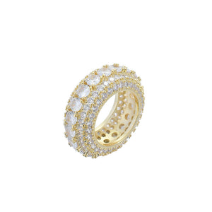 5 Row Ring 18k Gold plated